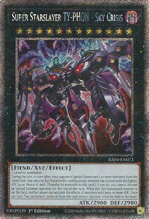 Super Starslayer TY-PHON - Sky Crisis [RA04-EN072] Platinum Secret Rare | Deep Dive Games St. Marys
