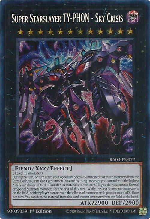 Super Starslayer TY-PHON - Sky Crisis [RA04-EN072] Secret Rare | Deep Dive Games St. Marys