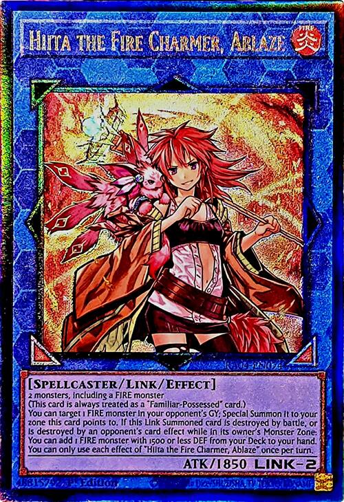 Hiita the Fire Charmer, Ablaze [RA04-EN074] Prismatic Ultimate Rare | Deep Dive Games St. Marys
