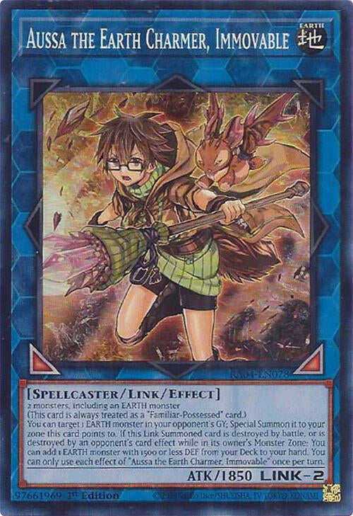 Aussa the Earth Charmer, Immovable [RA04-EN078] Super Rare | Deep Dive Games St. Marys