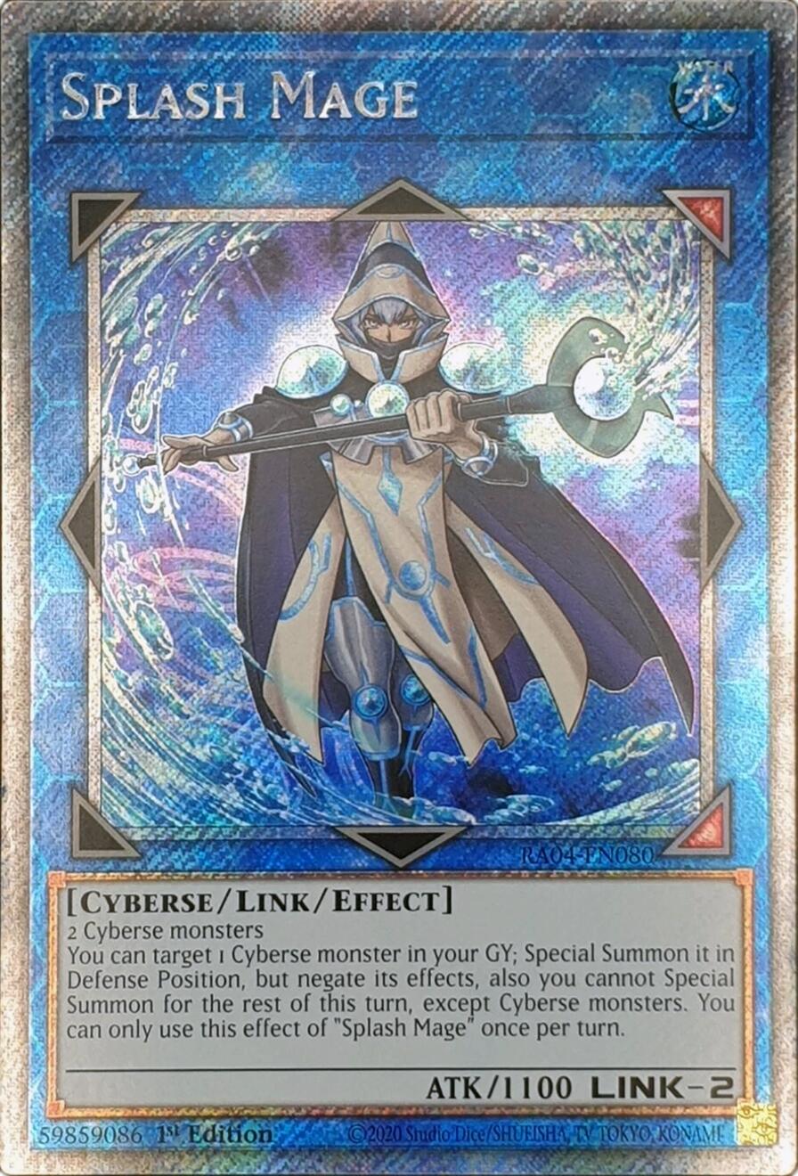 Splash Mage [RA04-EN080] Platinum Secret Rare | Deep Dive Games St. Marys