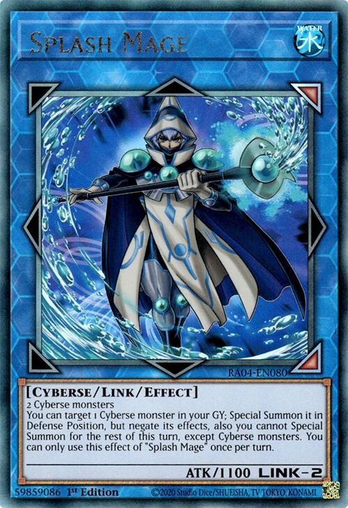 Splash Mage [RA04-EN080] Prismatic Ultimate Rare | Deep Dive Games St. Marys