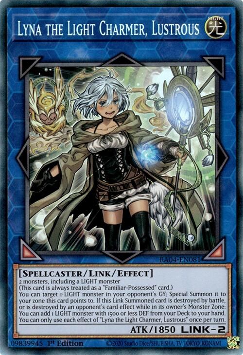 Lyna the Light Charmer, Lustrous [RA04-EN081] Prismatic Collector's Rare | Deep Dive Games St. Marys