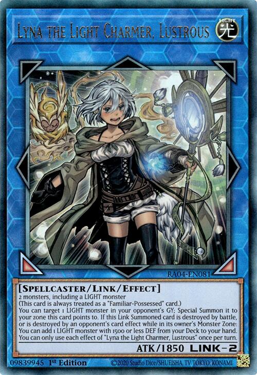 Lyna the Light Charmer, Lustrous [RA04-EN081] Prismatic Ultimate Rare | Deep Dive Games St. Marys