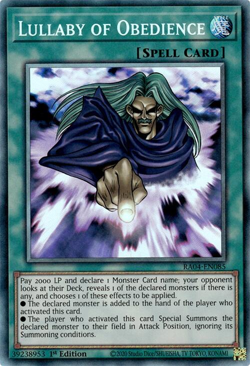 Lullaby of Obedience [RA04-EN085] Prismatic Collector's Rare | Deep Dive Games St. Marys