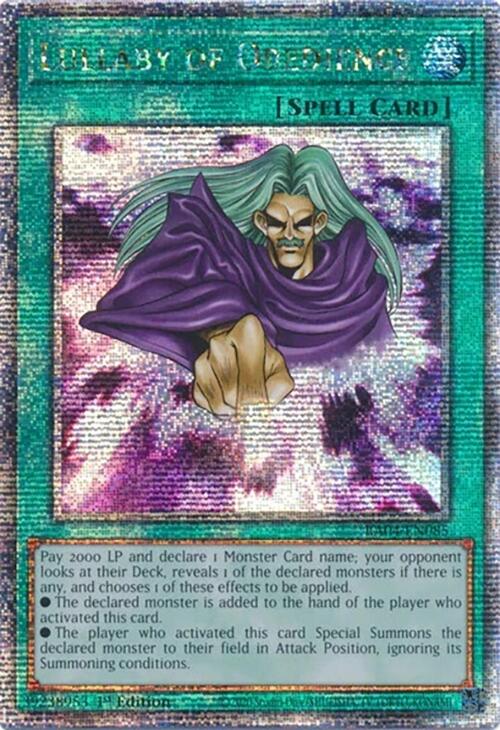 Lullaby of Obedience [RA04-EN085] Quarter Century Secret Rare | Deep Dive Games St. Marys