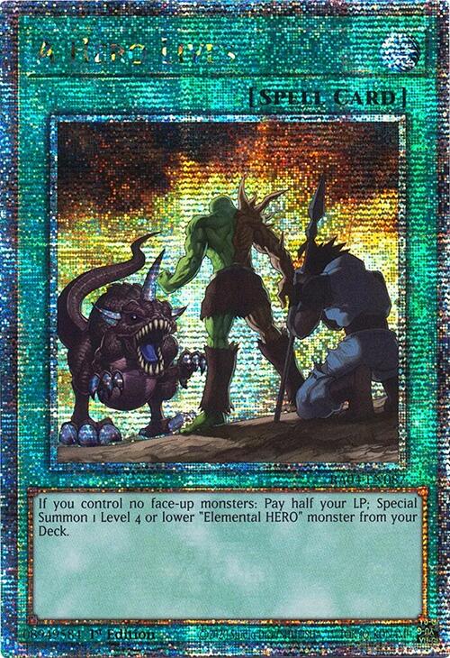 A Hero Lives [RA04-EN087] Quarter Century Secret Rare | Deep Dive Games St. Marys