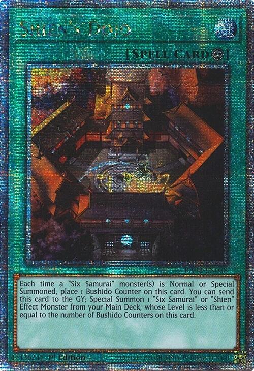 Shien's Dojo [RA04-EN088] Quarter Century Secret Rare | Deep Dive Games St. Marys