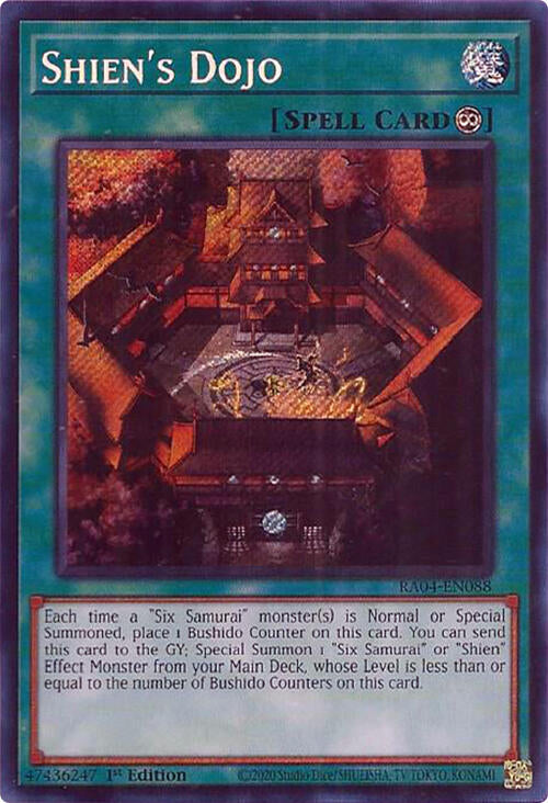 Shien's Dojo [RA04-EN088] Secret Rare | Deep Dive Games St. Marys
