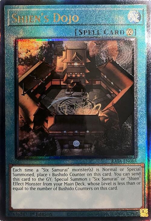 Shien's Dojo [RA04-EN088] Prismatic Ultimate Rare | Deep Dive Games St. Marys