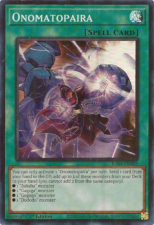 Onomatopaira [RA04-EN089] Super Rare | Deep Dive Games St. Marys