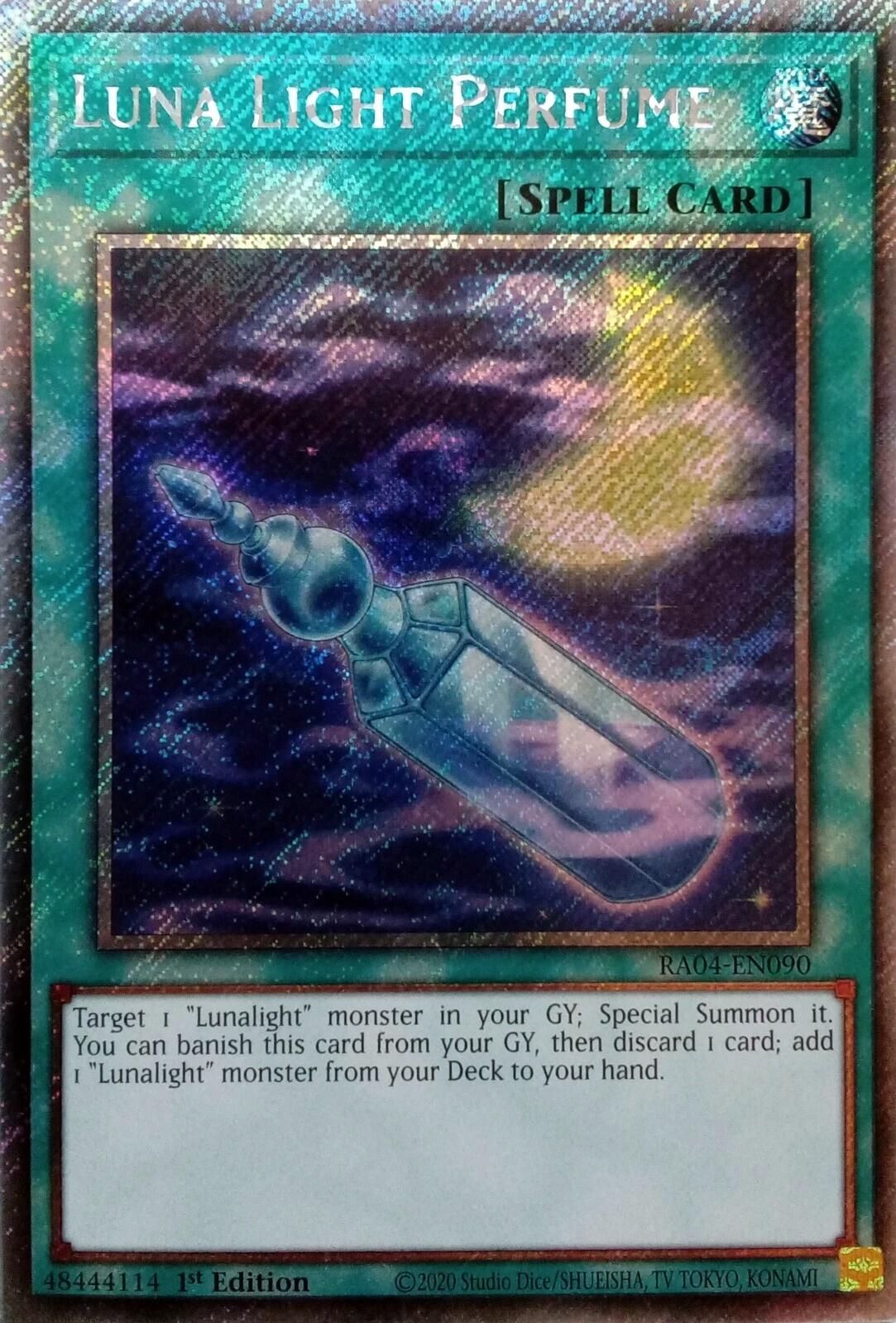 Luna Light Perfume [RA04-EN090] Platinum Secret Rare | Deep Dive Games St. Marys
