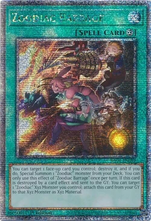 Zoodiac Barrage [RA04-EN091] Quarter Century Secret Rare | Deep Dive Games St. Marys