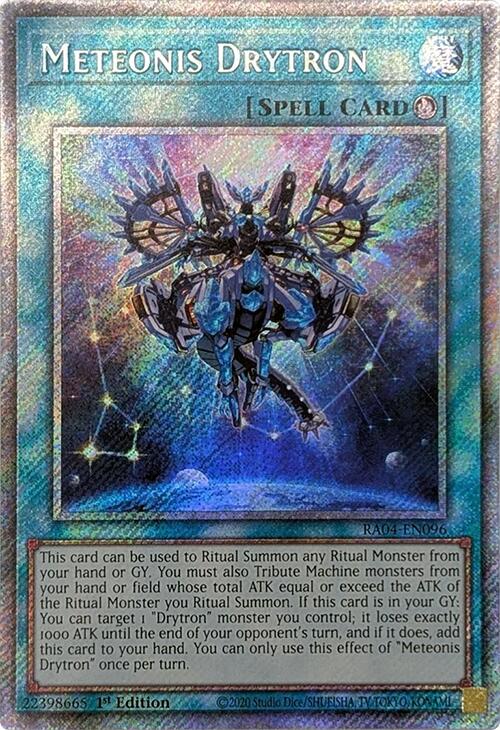 Meteonis Drytron [RA04-EN096] Platinum Secret Rare | Deep Dive Games St. Marys