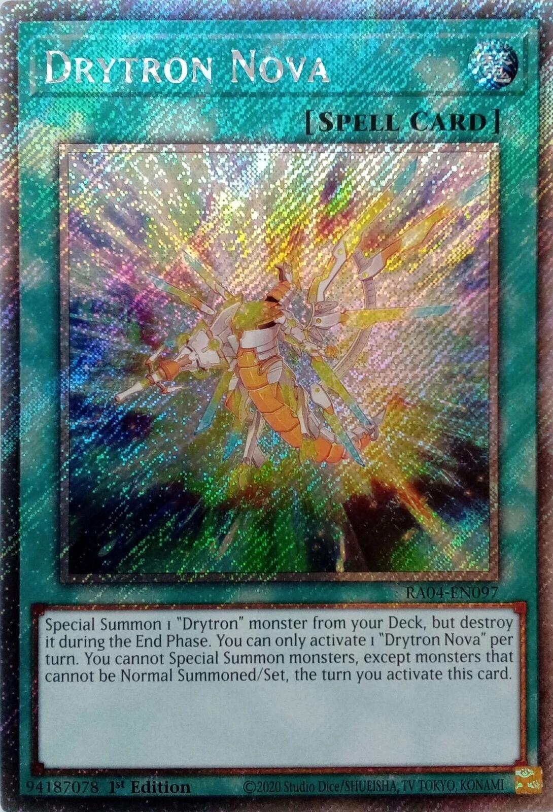 Drytron Nova [RA04-EN097] Platinum Secret Rare | Deep Dive Games St. Marys