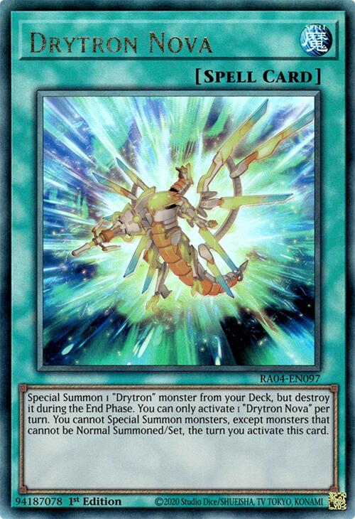 Drytron Nova [RA04-EN097] Prismatic Ultimate Rare | Deep Dive Games St. Marys