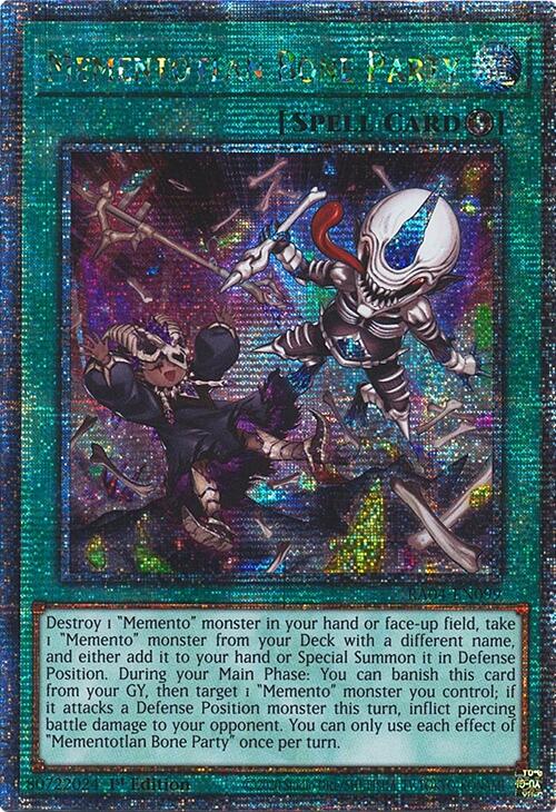 Mementotlan Bone Party [RA04-EN099] Quarter Century Secret Rare | Deep Dive Games St. Marys