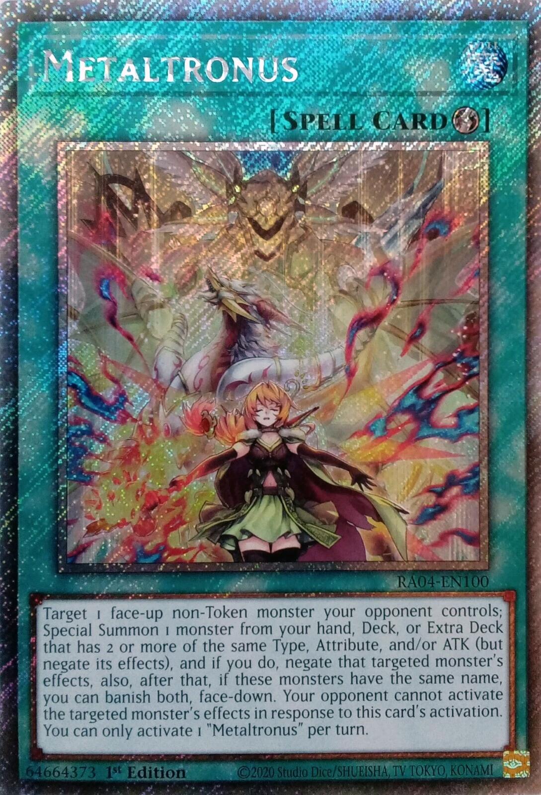 Metaltronus [RA04-EN100] Platinum Secret Rare | Deep Dive Games St. Marys