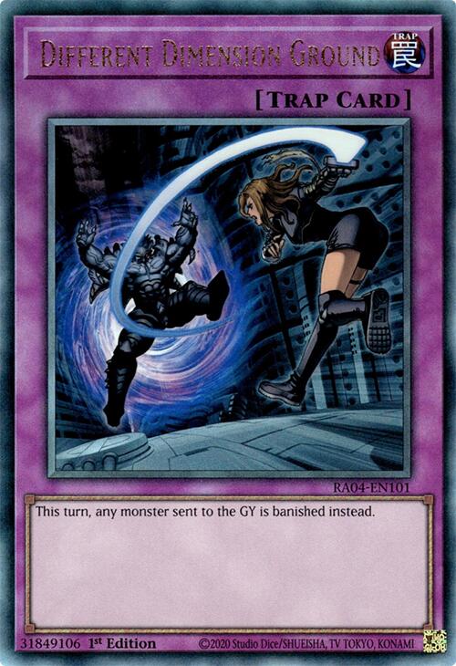 Different Dimension Ground [RA04-EN101] Prismatic Ultimate Rare | Deep Dive Games St. Marys