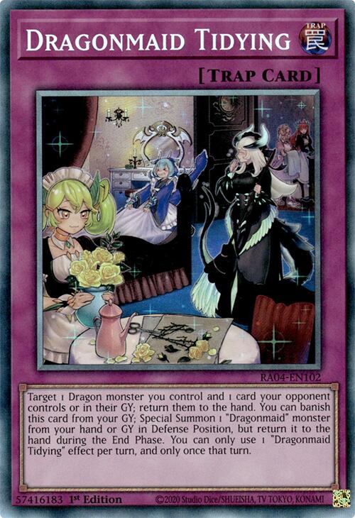 Dragonmaid Tidying [RA04-EN102] Prismatic Collector's Rare | Deep Dive Games St. Marys
