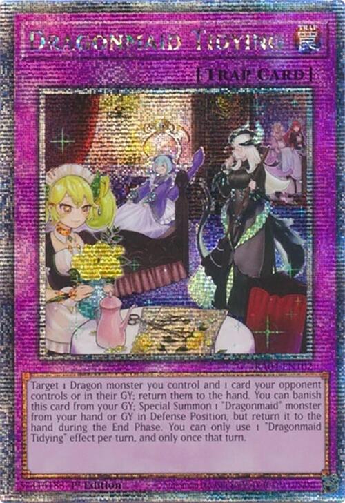 Dragonmaid Tidying [RA04-EN102] Quarter Century Secret Rare | Deep Dive Games St. Marys