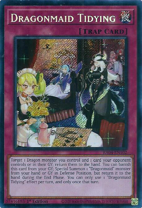 Dragonmaid Tidying [RA04-EN102] Secret Rare | Deep Dive Games St. Marys