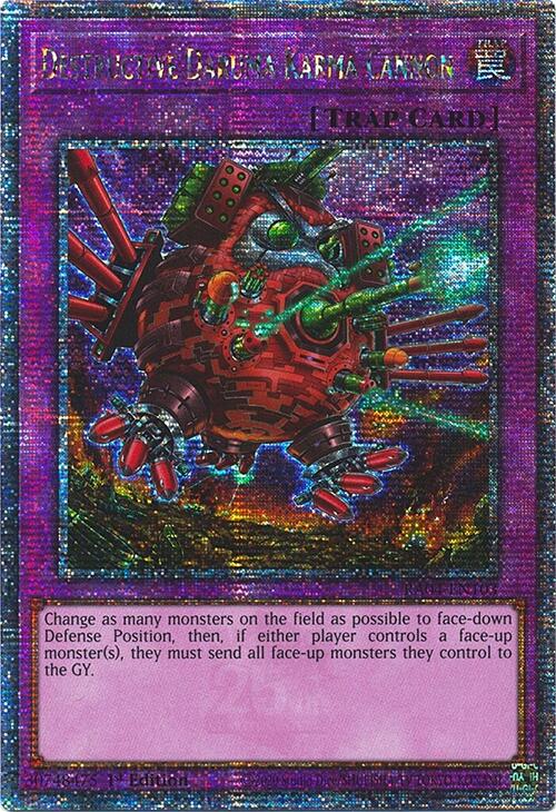 Destructive Daruma Karma Cannon [RA04-EN103] Quarter Century Secret Rare | Deep Dive Games St. Marys