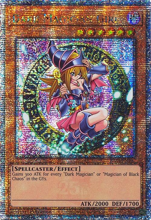 Dark Magician Girl (3rd Art) [RA04-EN107] Quarter Century Secret Rare | Deep Dive Games St. Marys
