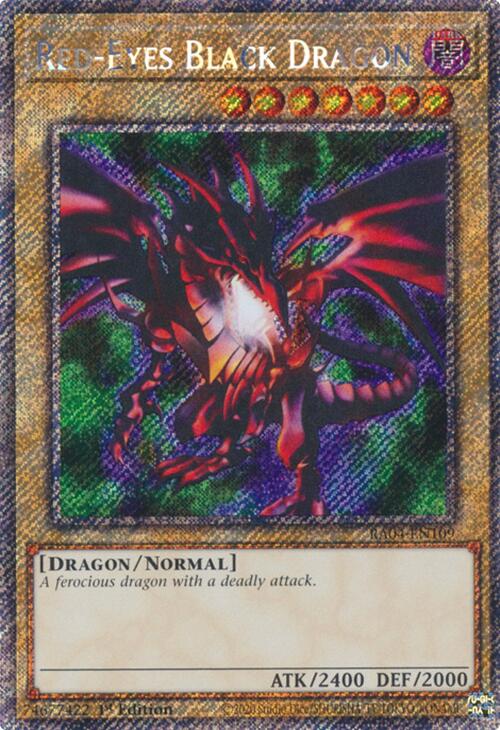 Red-Eyes Black Dragon (4th Art) [RA04-EN109] Platinum Secret Rare | Deep Dive Games St. Marys