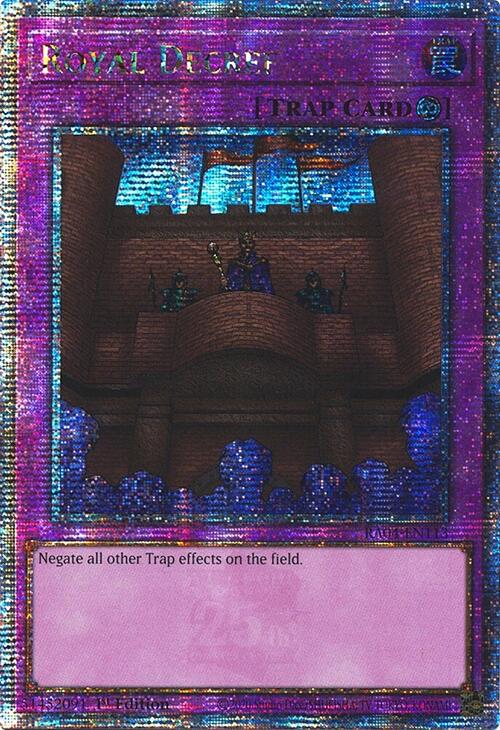 Royal Decree [RA04-EN113] Quarter Century Secret Rare | Deep Dive Games St. Marys