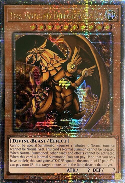 The Winged Dragon of Ra [RA04-EN118] Quarter Century Secret Rare | Deep Dive Games St. Marys