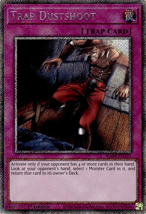 Trap Dustshoot [RA04-EN121] Platinum Secret Rare | Deep Dive Games St. Marys