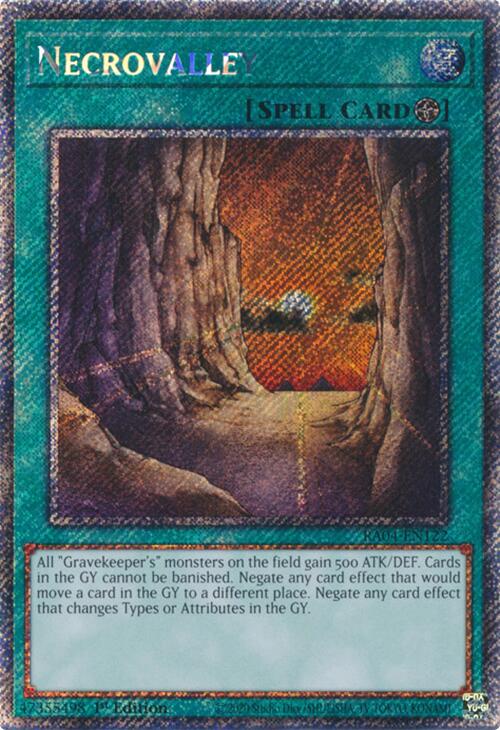 Necrovalley [RA04-EN122] Platinum Secret Rare | Deep Dive Games St. Marys