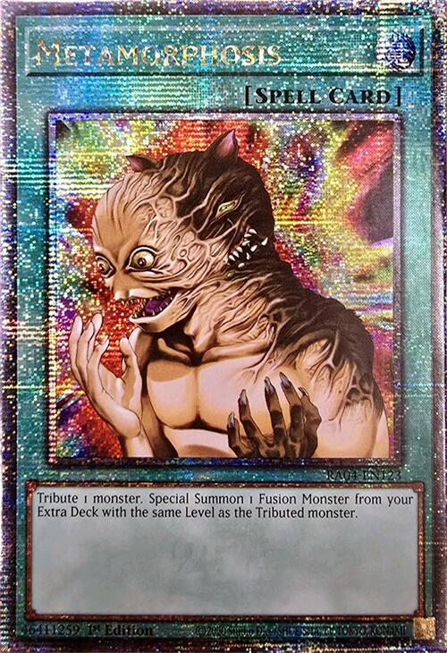 Metamorphosis [RA04-EN123] Quarter Century Secret Rare | Deep Dive Games St. Marys