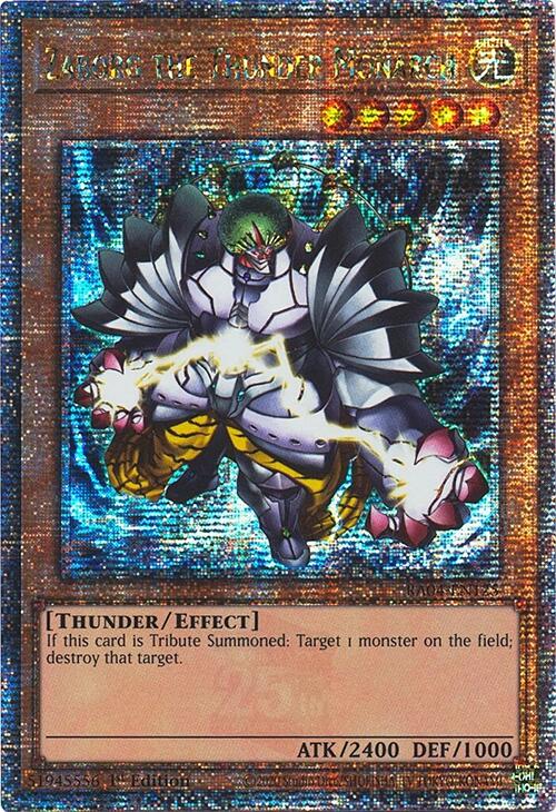 Zaborg the Thunder Monarch [RA04-EN125] Quarter Century Secret Rare | Deep Dive Games St. Marys