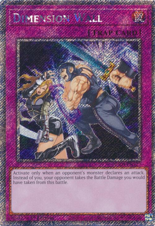 Dimension Wall [RA04-EN127] Platinum Secret Rare | Deep Dive Games St. Marys