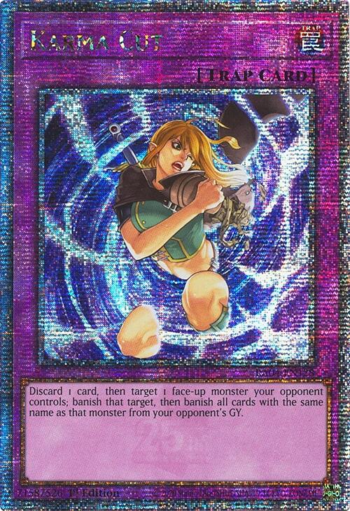 Karma Cut [RA04-EN128] Quarter Century Secret Rare | Deep Dive Games St. Marys