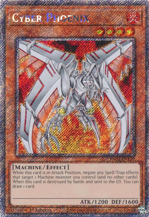 Cyber Phoenix [RA04-EN129] Platinum Secret Rare | Deep Dive Games St. Marys