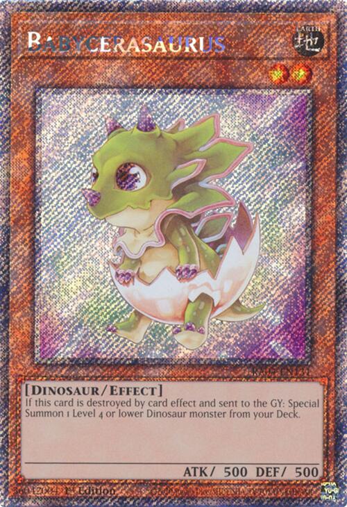 Babycerasaurus [RA04-EN131] Platinum Secret Rare | Deep Dive Games St. Marys