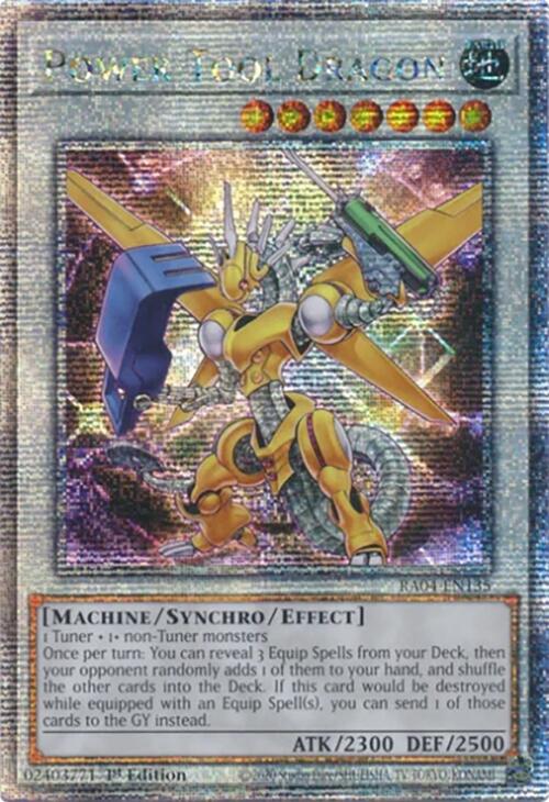 Power Tool Dragon [RA04-EN135] Quarter Century Secret Rare | Deep Dive Games St. Marys