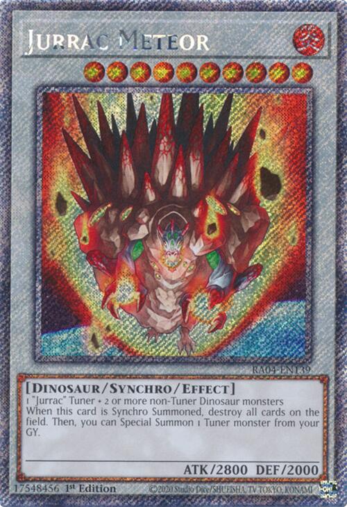 Jurrac Meteor [RA04-EN139] Platinum Secret Rare | Deep Dive Games St. Marys