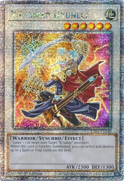 XX-Saber Hyunlei [RA04-EN140] Quarter Century Secret Rare | Deep Dive Games St. Marys