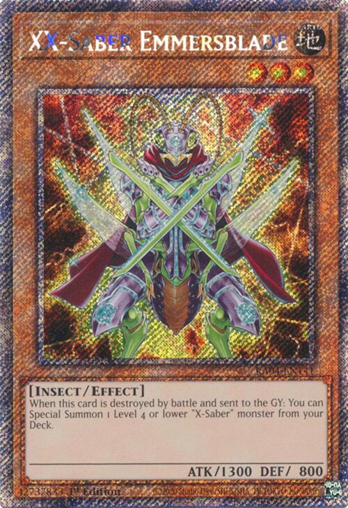 XX-Saber Emmersblade [RA04-EN141] Platinum Secret Rare | Deep Dive Games St. Marys