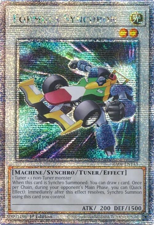 Formula Synchron [RA04-EN143] Quarter Century Secret Rare | Deep Dive Games St. Marys