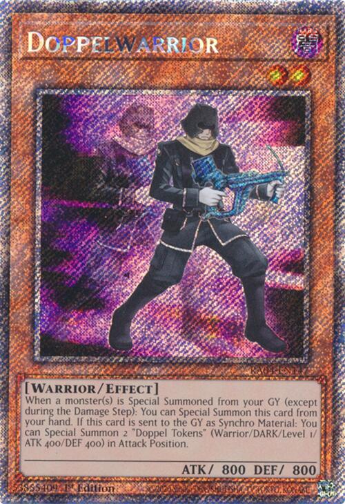 Doppelwarrior [RA04-EN147] Platinum Secret Rare | Deep Dive Games St. Marys