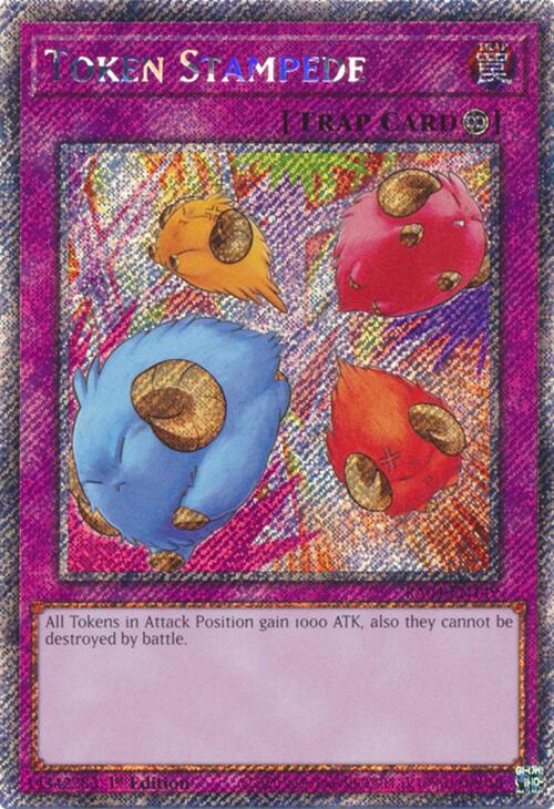 Token Stampede [RA04-EN149] Platinum Secret Rare | Deep Dive Games St. Marys
