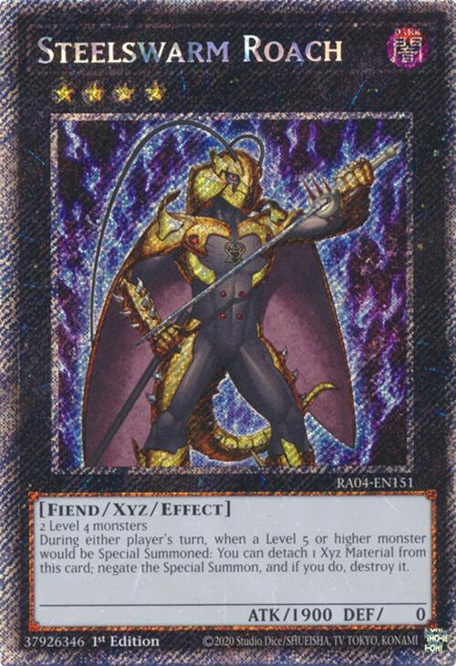 Steelswarm Roach [RA04-EN151] Platinum Secret Rare | Deep Dive Games St. Marys