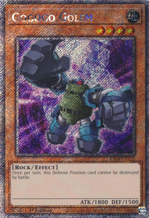 Gogogo Golem [RA04-EN152] Platinum Secret Rare | Deep Dive Games St. Marys