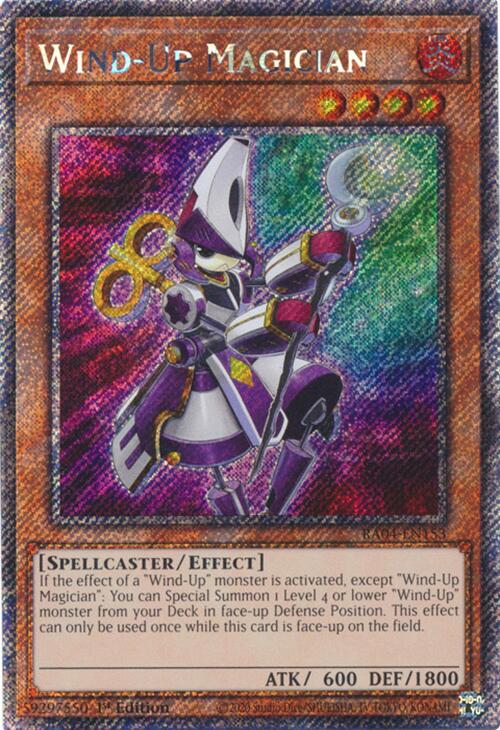 Wind-Up Magician [RA04-EN153] Platinum Secret Rare | Deep Dive Games St. Marys