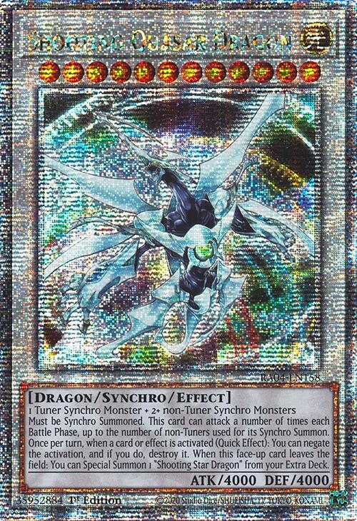 Shooting Quasar Dragon [RA04-EN158] Quarter Century Secret Rare | Deep Dive Games St. Marys